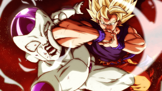 Goku vs Freeza Dourado. Torneio do Poder. #dragonballz